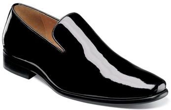 Florsheim Postino Plain Toe Slip On - Mens 10 Black Slip On D