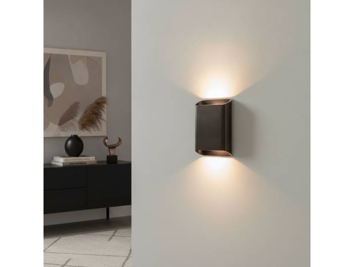 Wandlamp Diaz L donker brons Artdelight - WL DIAZ-L DAB