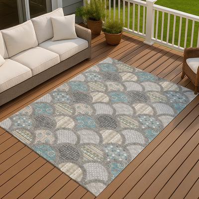 Addison Rugs Machine Washable Indoor/ Outdoor Mosaic Bayport Chantille Rug