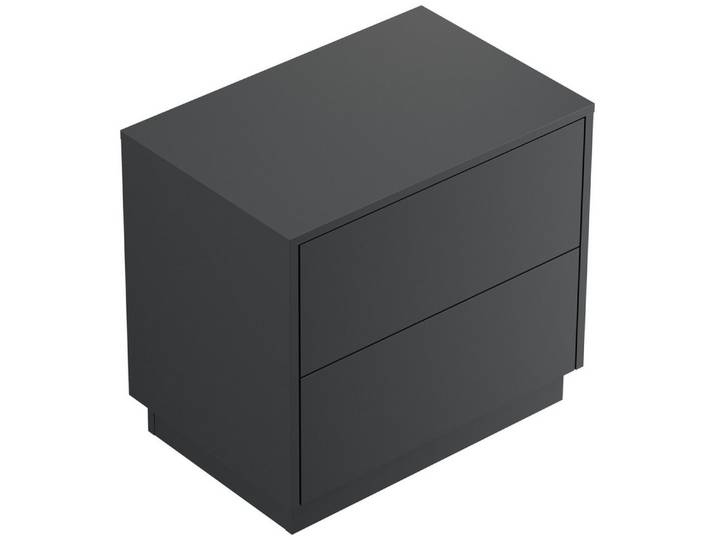 Magnolia Home Nachttisch Design Nachttisch Concepto L 60cm stehend, 2 Pushauszüge Grafit