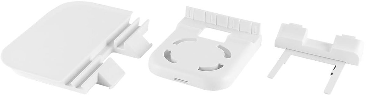 Dailygoods Dailygoody Dubbele stopcontact luidsprekerstandaard met extra opbergruimte voor wandmontage in de keuken, badkamer of slaapkamer