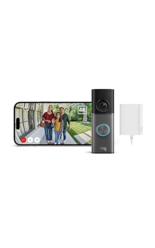 Ring Ring bedrade videodeurbel 4K Pro met stekkeradapter in zwart of zilver (refurbished)