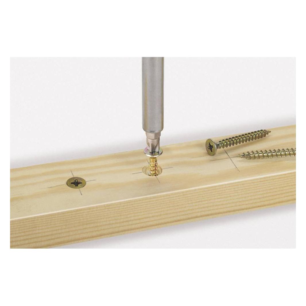 wolfcraft 1 Verschraubungs-Set Holz 10-tlg. (Kreuz Pozidriv PZ) (2542000)