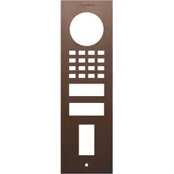 DoorBird D1101FV Fingerprint 50 Aufputz Frontblende – Echte Baubronze