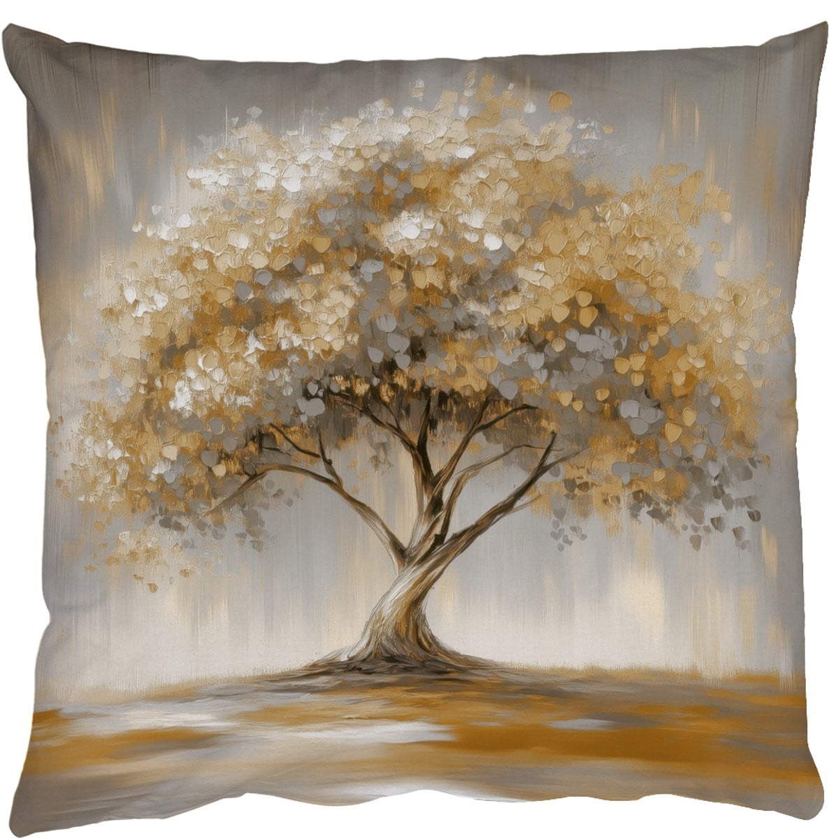 PillowMonkey Sierkussen Abstracte Boom en Bladeren - 60 x 60 cm