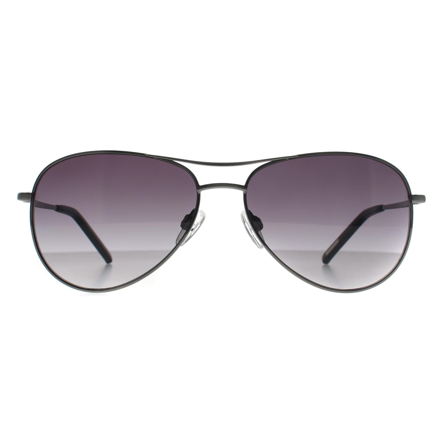 Ted Baker Aviator Unisex Zilver Grijs Kleurverloop TB1166 Carter