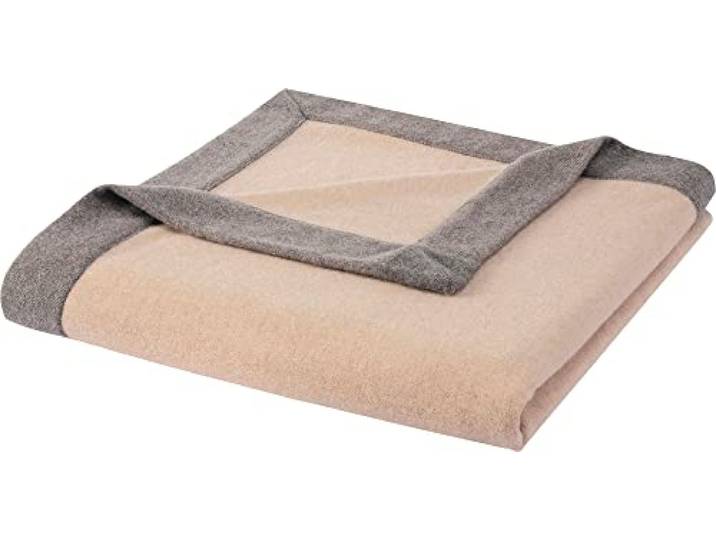 biederlack Wohndecke Prado recycelte Wolle zartrosa Größe 150x210 cm