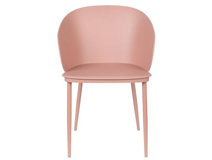 Esszimmerstuhl Gigi 2er-Set – aus Polypropylen-Kunststoff - Rosa - Luxusbetten24