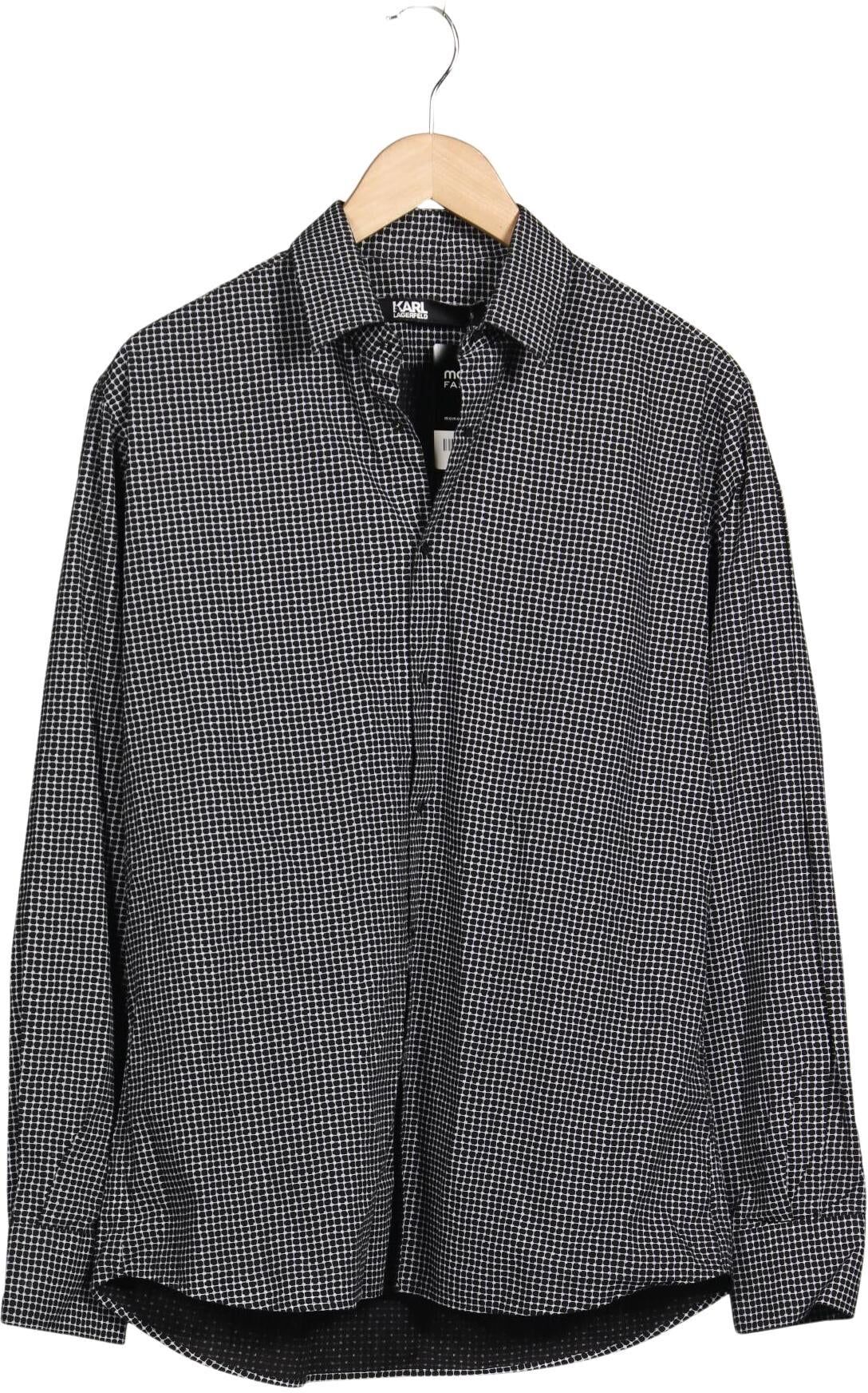 Karl by Karl Lagerfeld Herren Hemd, Grau, Gr. 41, kein / Etikett - Second Hand