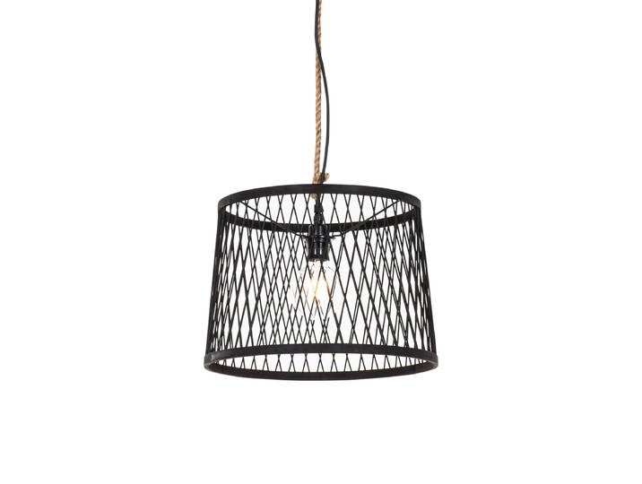 Suspension d'extérieur rustique en rotin noir 40 cm - Calamus