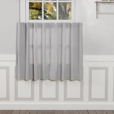 VHC Brands Farmhouse Ticking Blue Tier Set of 2