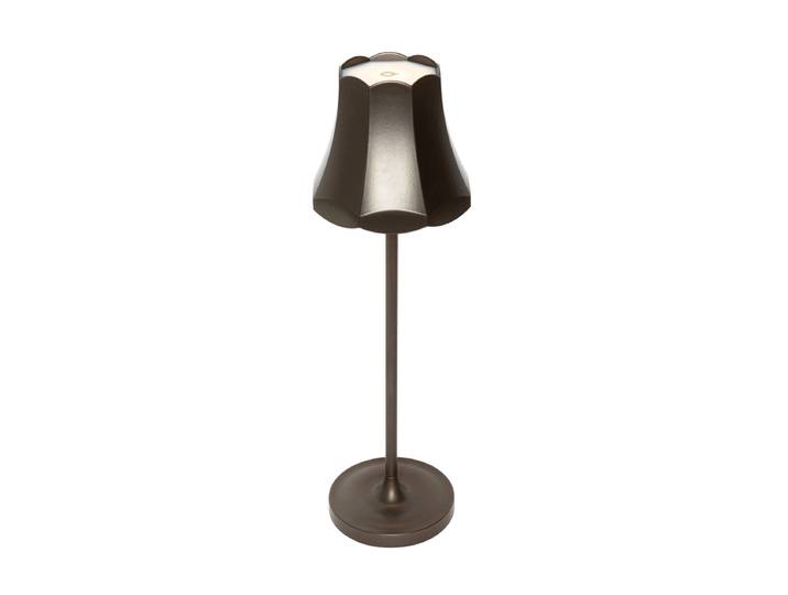 Lampe de table rétro bronze foncé rechargeable IP44 - Granny