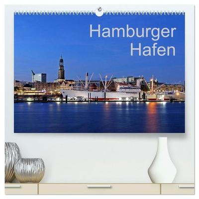 Hamburger Hafen (hochwertiger Premium Wandkalender 2027 DIN A2 quer), Kunstdruck in Hochglanz