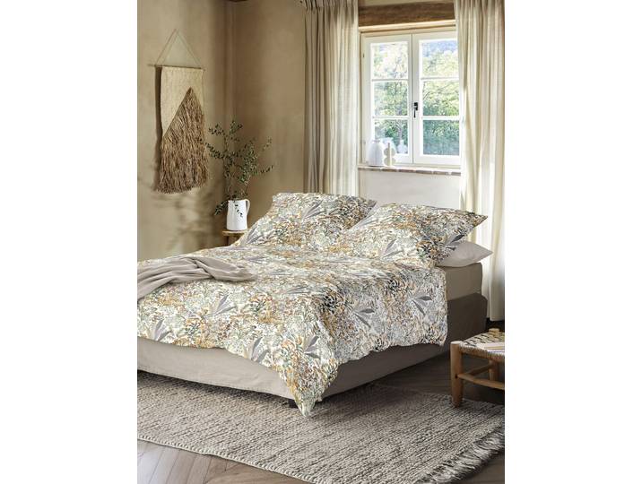 Bettwäsche IRISETTE Wave 8673 , goldfarben, B/L: 155cm x 220cm, 1 Stk., 1 Stk., Mako-Satin, B/L: 80cm x 80cm, 2, Mako-Satin, Obermaterial: 100% Baumwolle, Bettwäsche, Bettwäsche, anschmiegsam und atmungsaktiv, Ganzjahresqualität