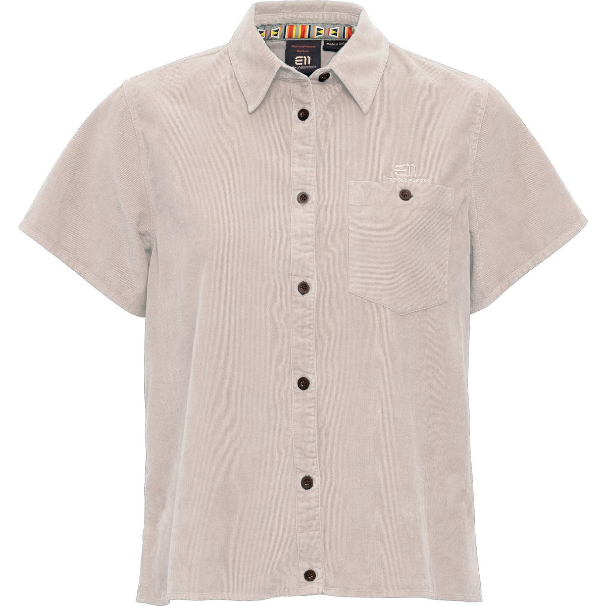Elevenate Women Estate Cord SS Shirt latte (007) S 489-24007003