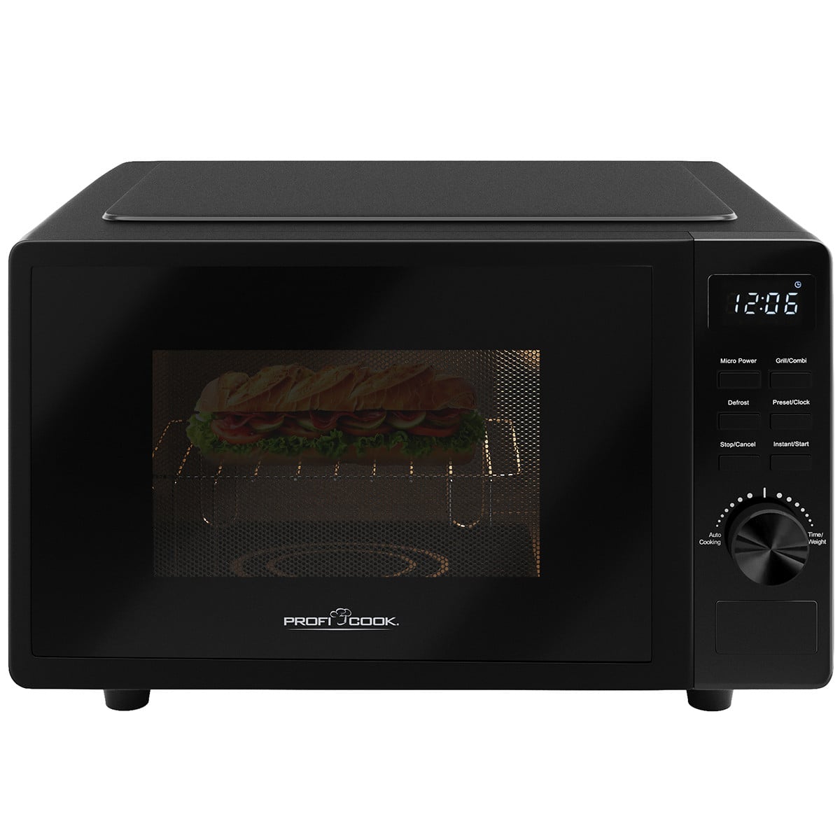 ProfiCook PC-MWG 1278 Magnetron 700 W zwart