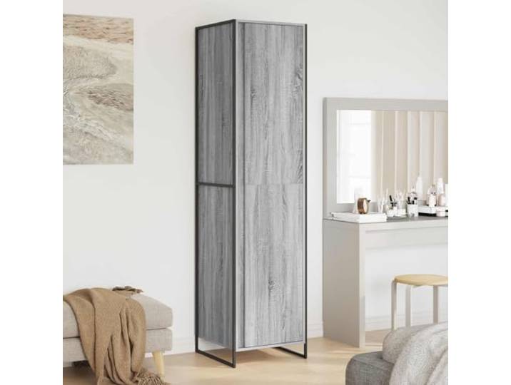 HKLGBVCR Schrank, grau, Sonoma, 50 x 50 x 200 cm, Holz, Technik