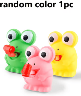 Inspire Curations Frog Dinosaur Tongue Out Squeeze Fidget Stress Relief Toy random Color 1pc