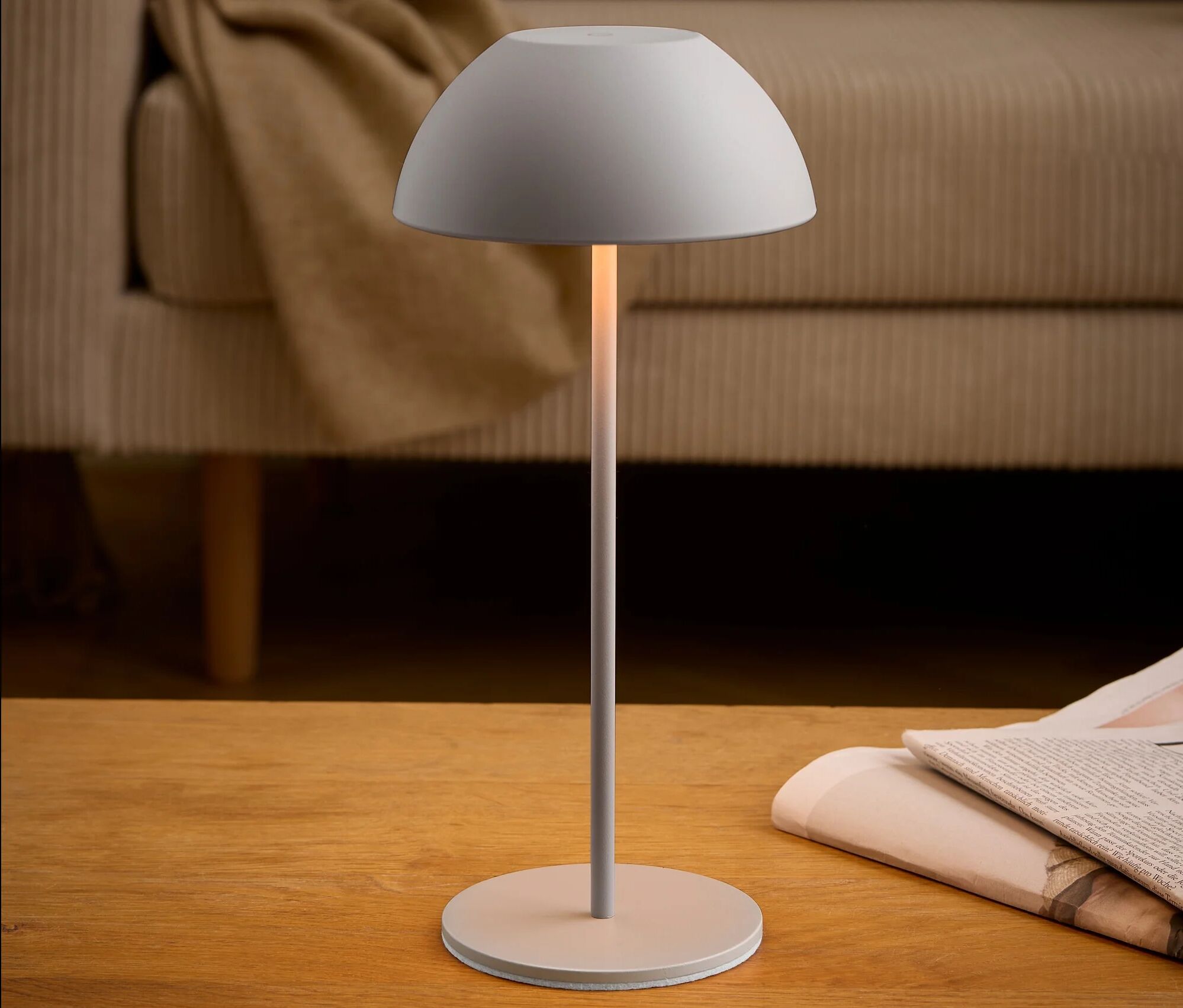 Tchibo - LED-Akku-Tischleuchte - grau