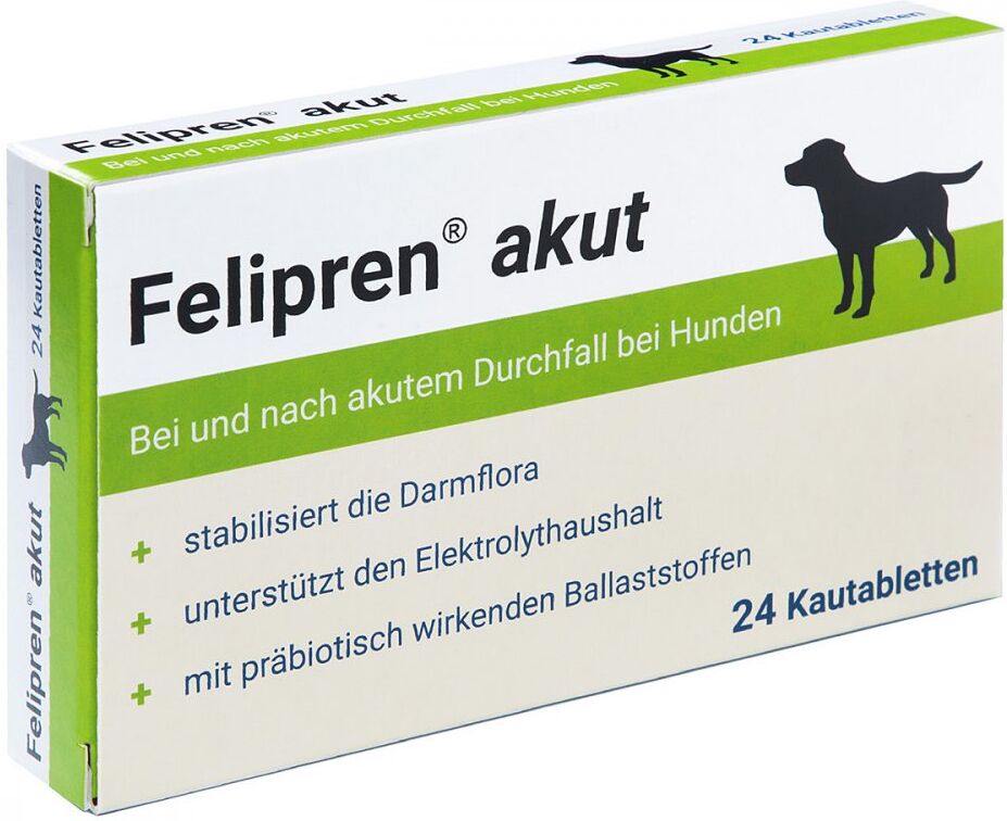 Felipren akut Kautabletten bei Durchfall für Hunde 24stk