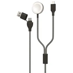 2GO 797385 USB Kabel 1,8 m USB A/USB C MagSafe 1 Grau
