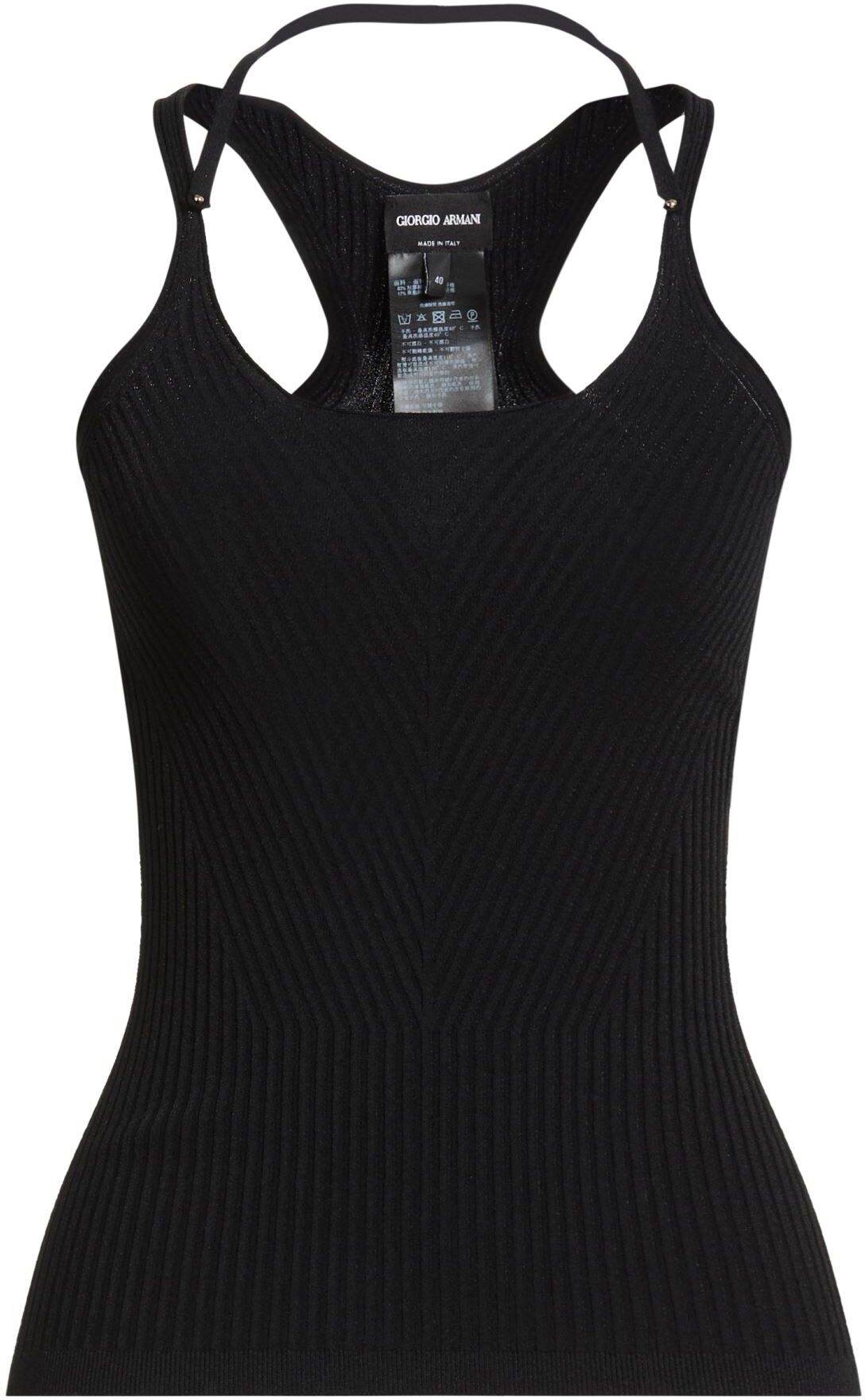 Giorgio Armani Top Mujer Negro 36,38,40,42 Mujer
