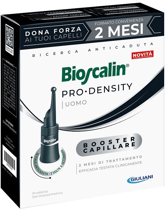 Giuliani bioscalin pro density uomo booster capillare 16 fiale x 2,5ml