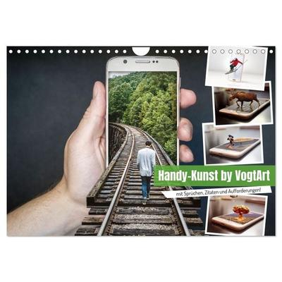 Handy-Kunst by VogtArt (Wandkalender 2026 DIN A4 quer), CALVENDO Monatskalender