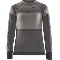 CRAFT Damen Unterhemd WARM INTENSITY CN LS, Größe L in Grau Grau