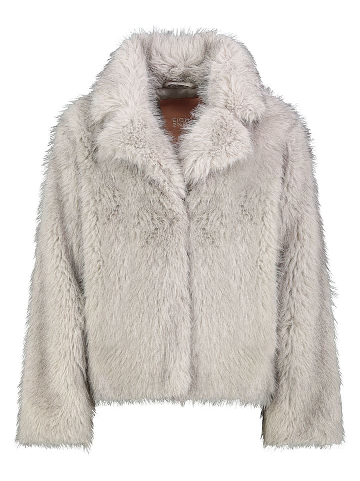 Eight2Nine Teddyjacke in Beige - L