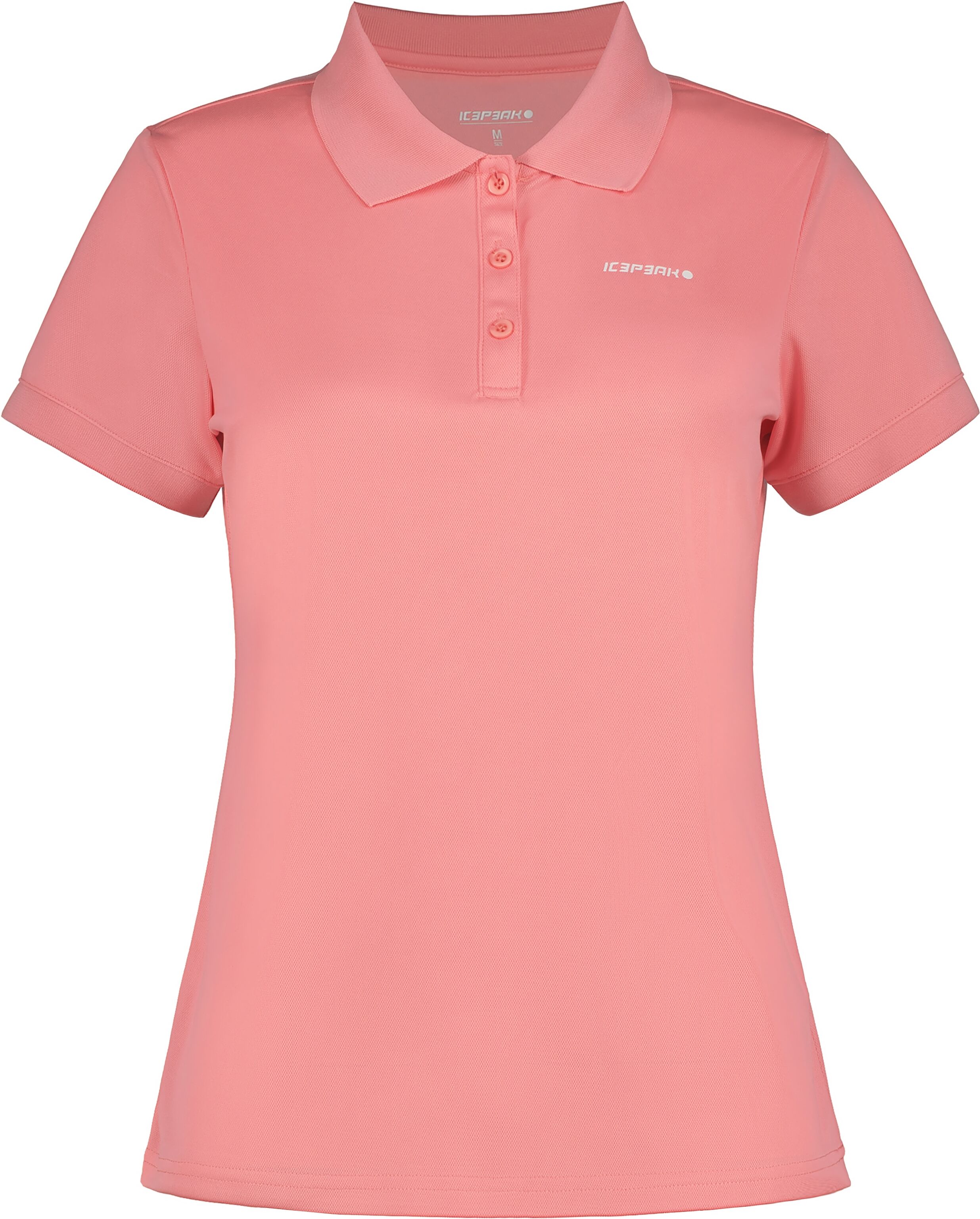 Poloshirt ICEPEAK "BAYARD", Damen, Gr. 3XL, rosa (pink), Obermaterial: 100% Polyester, Shirts Poloshirt, sportlicher Stil, pflegeleicht, schnelltrocknend, aus Polyester pink 3XL