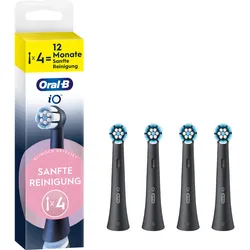 ORAL-B Aufsteckbürsten iO Sanfte Reinigung 4er schwarz