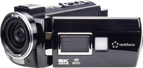 Renkforce RF-DV-200 Camcorder 5K 7.6cm 3 Zoll 8 Megapixel Schwarz