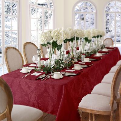 Threadmade Barcelona Damask Elegant Fabric Tablecloth
