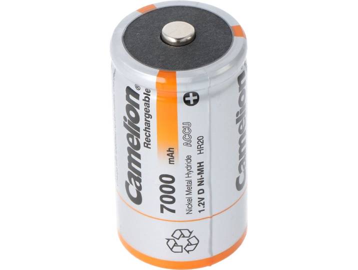Camelion Mono D-batterij, NiMH, 1,2V 7000mAh, blisterverpakking van 2