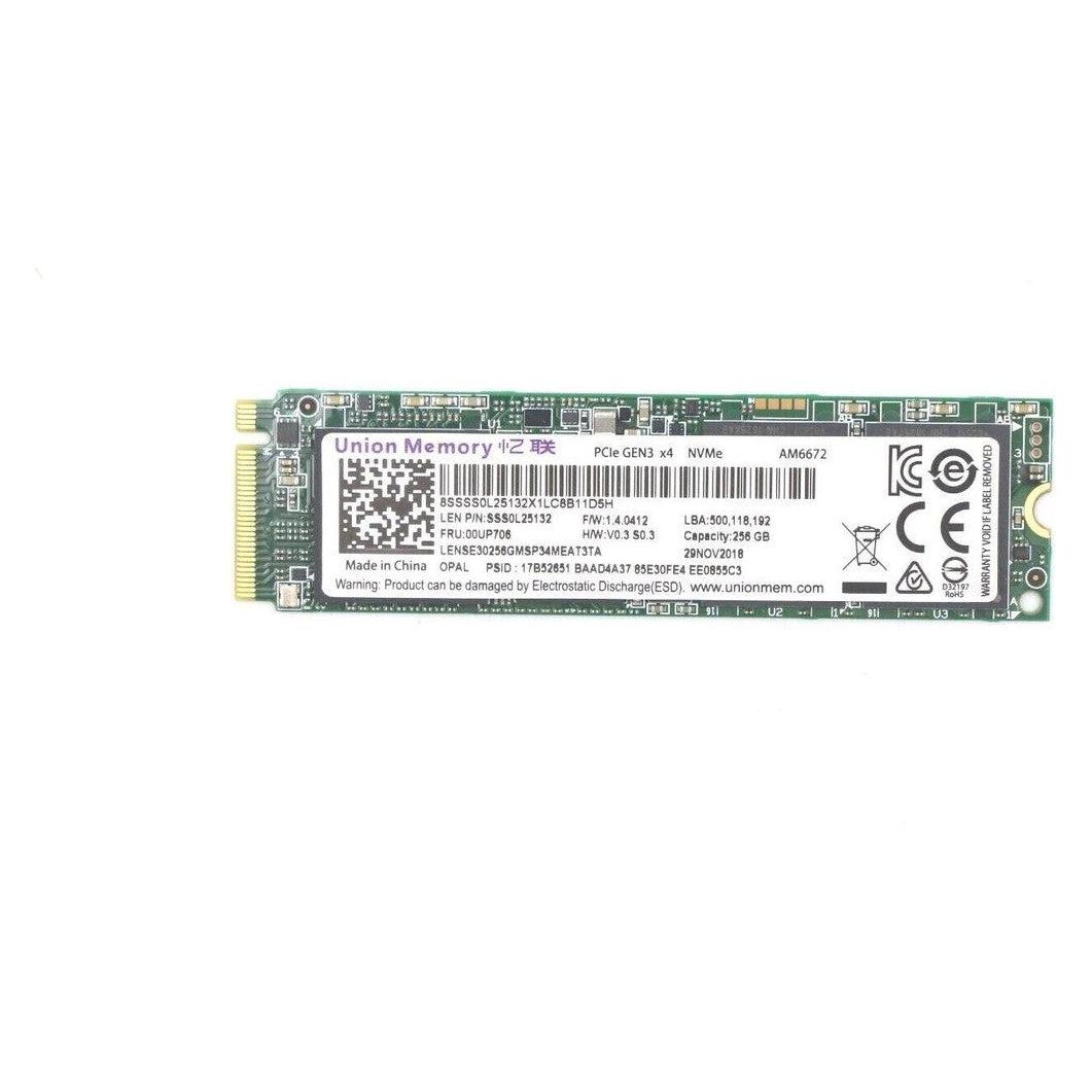 Lenovo WV4 M.2 2280 256GB OPAL2.0 PCIe NVMe SSD Samsung PM96 (256 GB, M.2 2280) (02HM100)