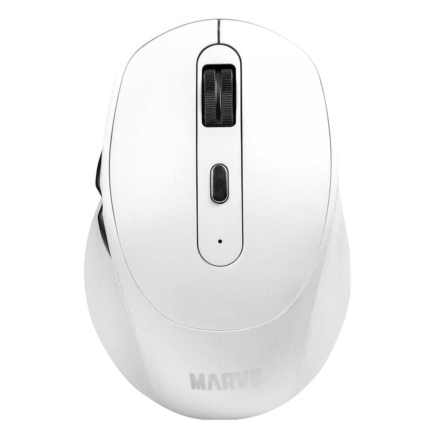 Marvo WM106W WH Maus schnurlos, weiss, 1600DPI, EOL (Kabellos) (WM106W WH)