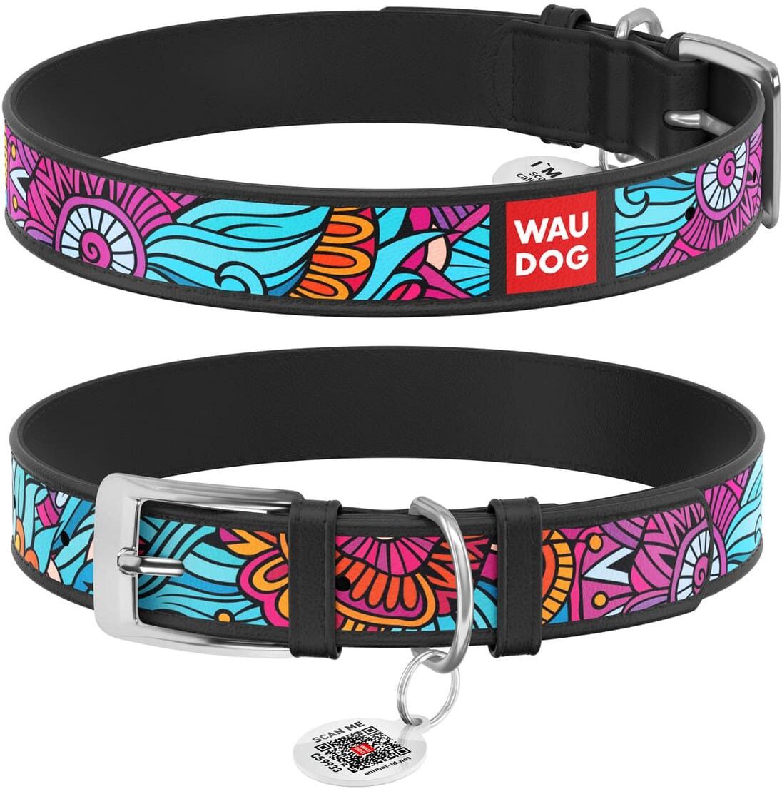 Waudog Collare Summer Pelle per Cane S