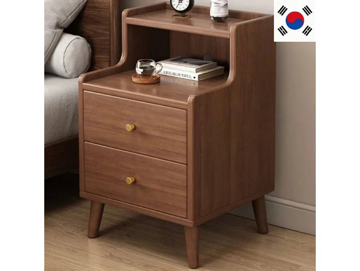 Table de chevet moderne de Style chinois, Table de chevet étroite en bois massif avec tiroir de rangement, meubles de chambre minimalistes