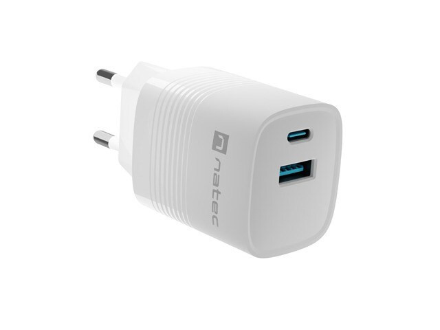 Natec Ribera Gan Charger met 1x USB-A en 1x USB-C