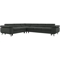 ECKSOFA NORDEN L - Dunkelgrau Stukture - Rechts Seite