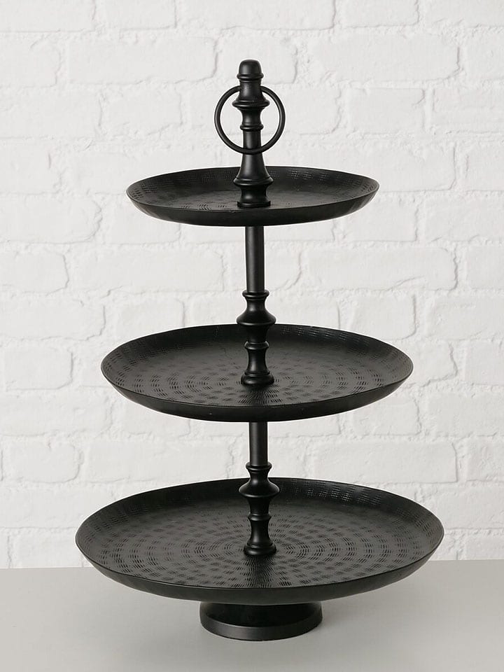 Boltze Etagere "Noorwijk" in Schwarz - (H)47 cm - onesize
