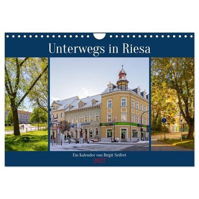 Unterwegs in Riesa (Wandkalender 2027 DIN A4 quer), CALVENDO Monatskalender