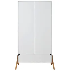 BABYKLEIDERSCHRANK 2 Türen Lotta Weiß