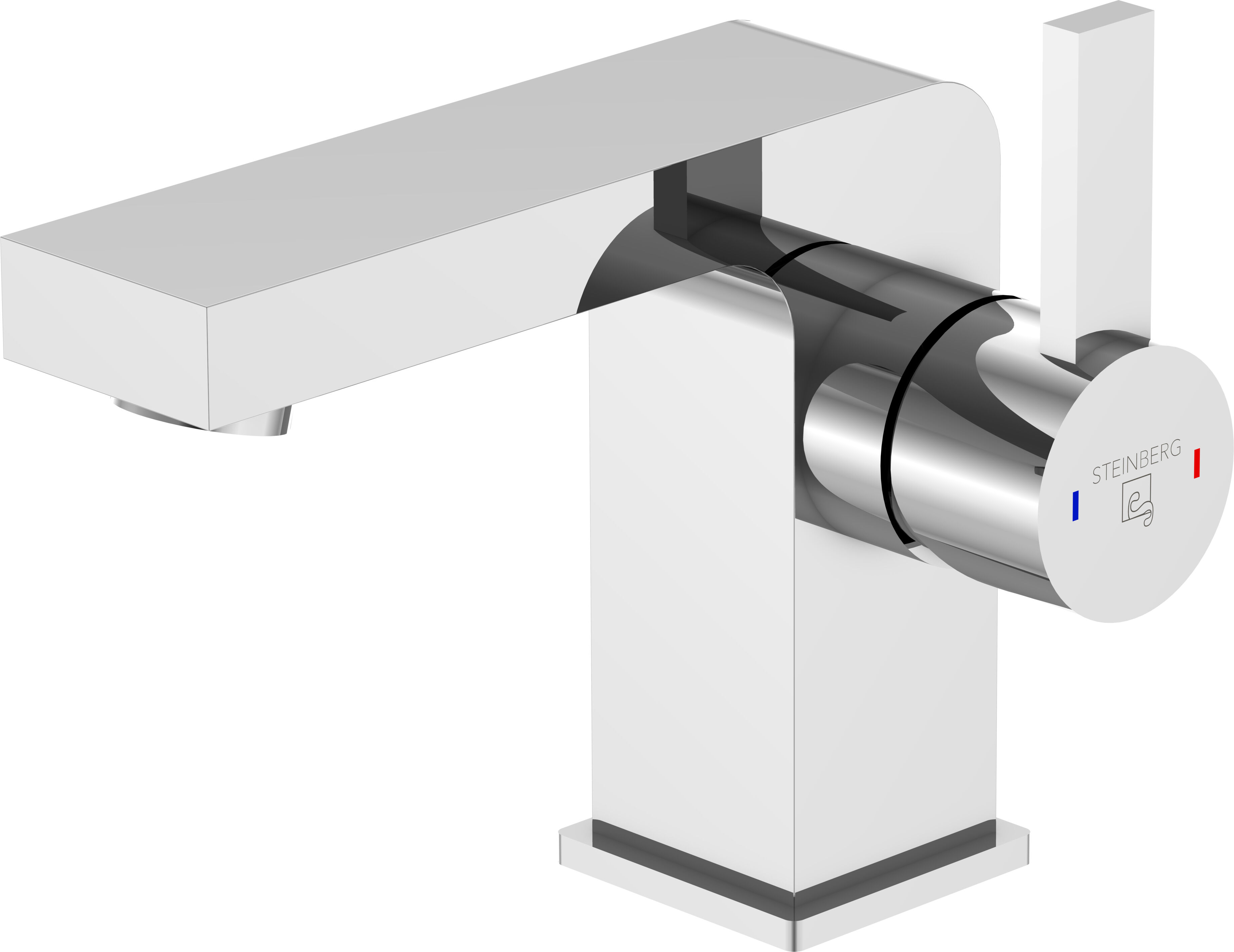Steinberg Series 120 mitigeur lavabo 1201025 chromé , bec 12 cm, sans garniture de vidange