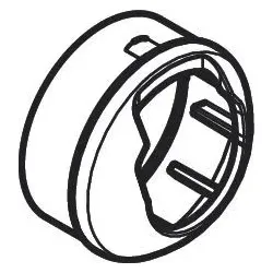 Hansgrohe Tecturis E Waschtischarmatur 110 Griffkappe m.vertauscht.Symbolik chrom, 87494000 87494000