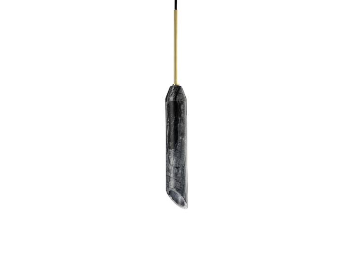 Design By Us Suspension Marble Art Ø5x55 cm en marbre Charcoal