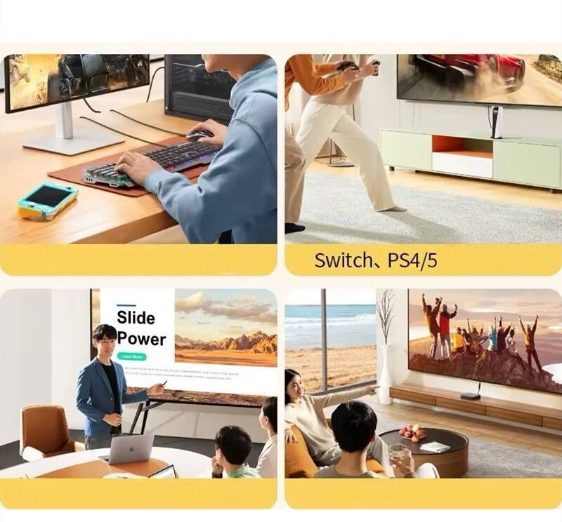 INF Câble Adaptateur HDMI vers DisplayPort 4K 60Hz - 2 mètres - Pour PC, Consoles et Plus