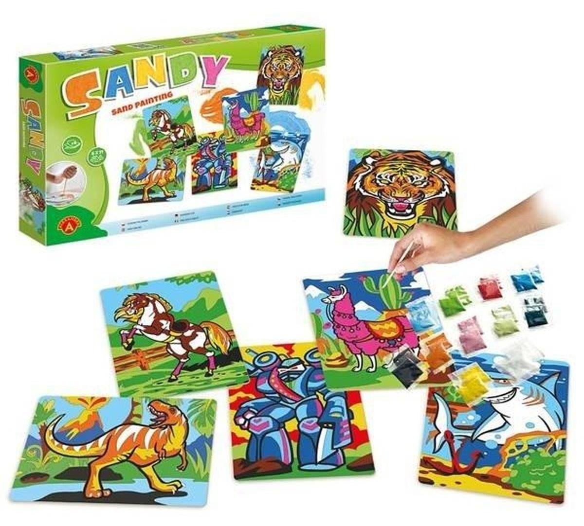 Alexander Toys Sandy Sand Painting Kleurset voor jongens en meisjes