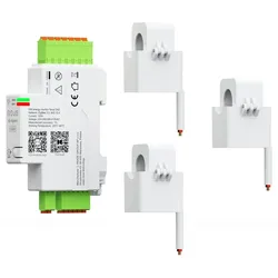 Nous D4Z Smart DIN Energiezähler, Smarte Energieüberwachung, Zigbee 3.0, inkl. 3 Messzangen, 120A